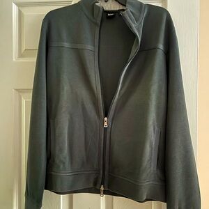 Zip up cotton sweater